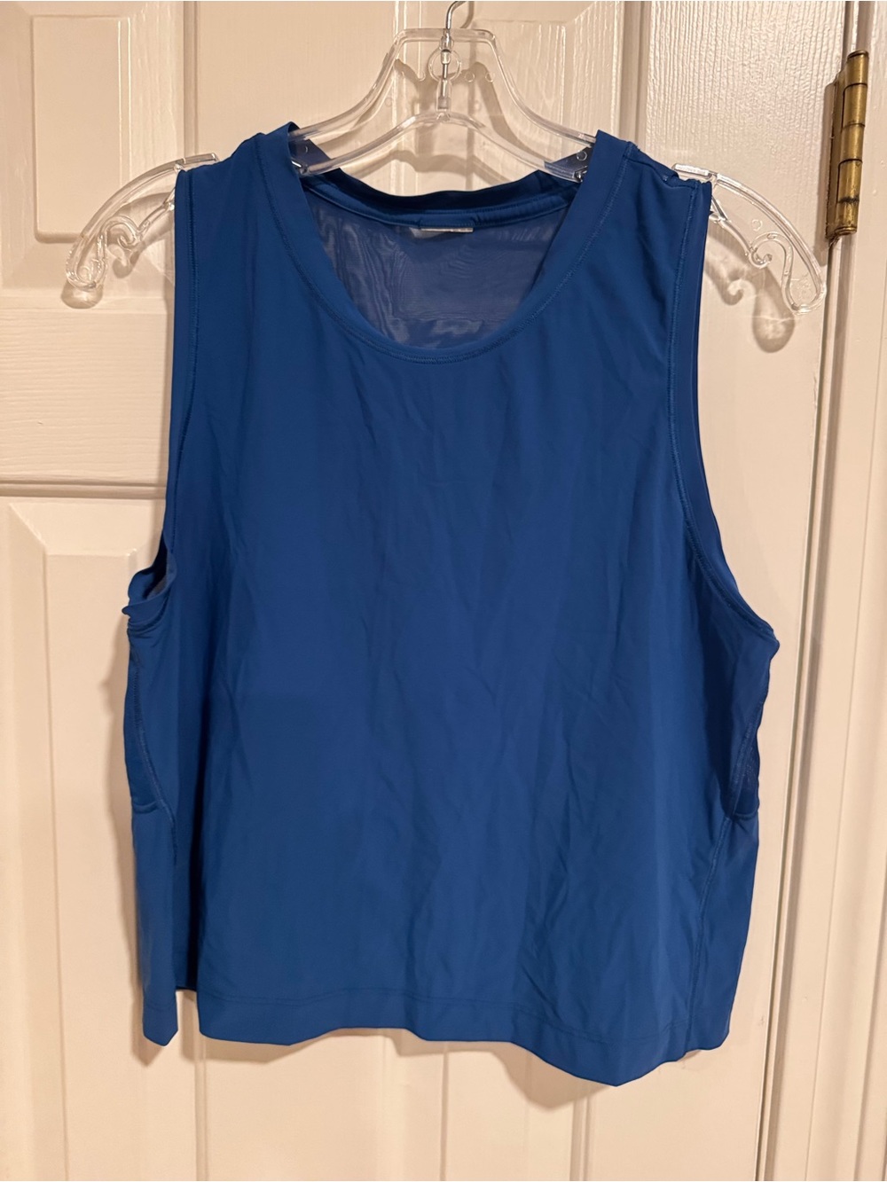 Athleta Blue Mesh Back Athletic Tank Top Size Small